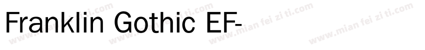 Franklin Gothic EF字体转换